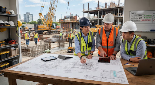 Engineering plan review and turnkey site management