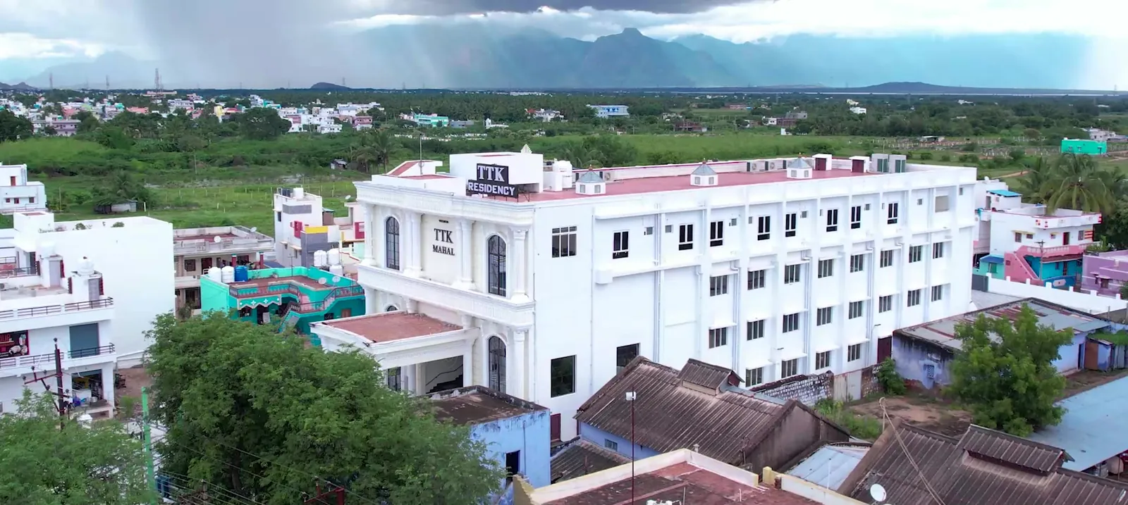 TTK Mahal & Residency from above